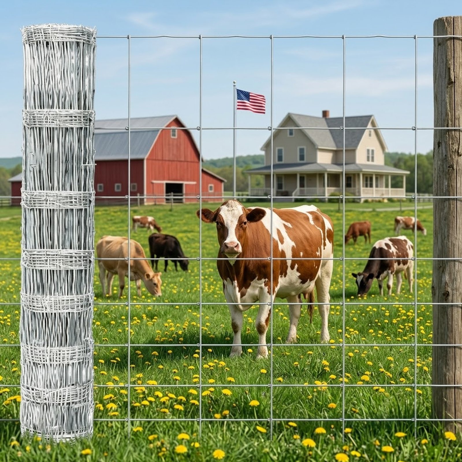 MATSKY MATSKY 4ft x 123ft Farm Fence